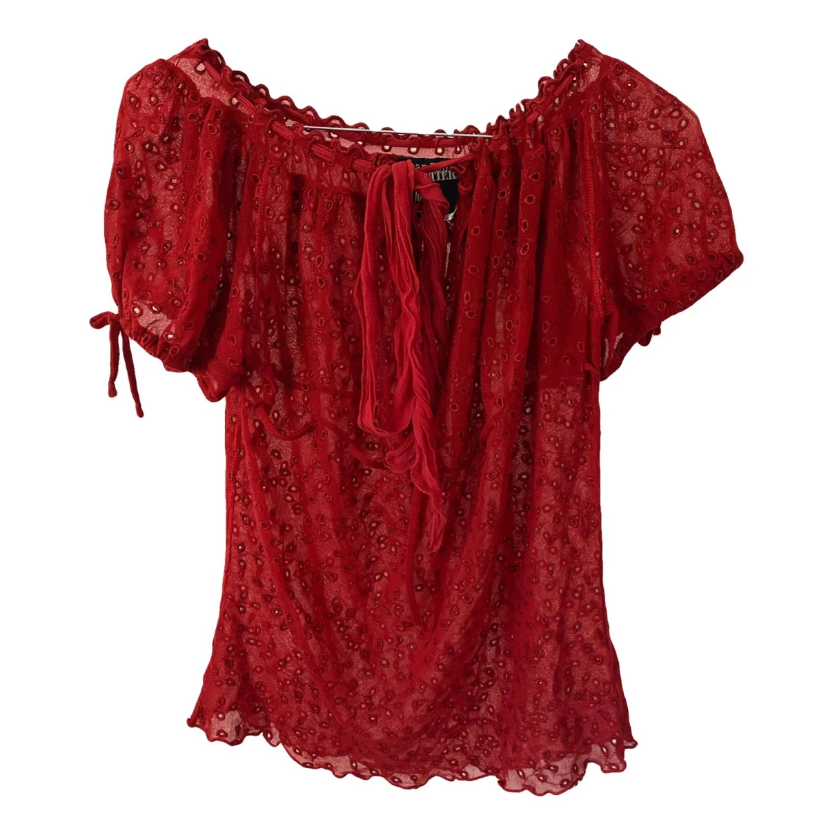 Pre-owned Jean Paul Gaultier Blouse In Red
