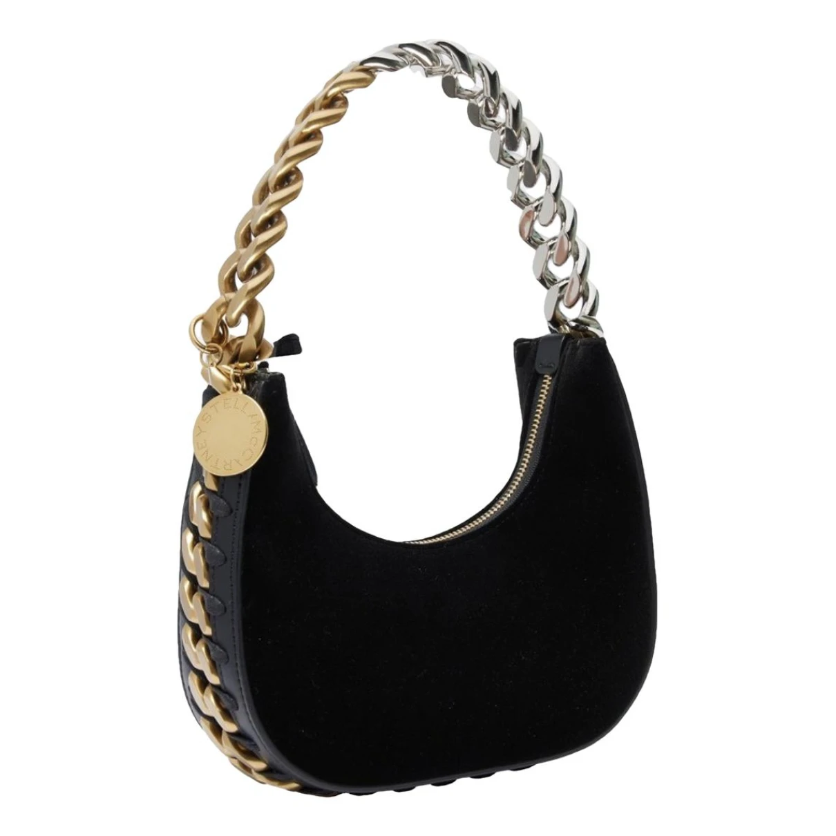 Pre-owned Stella Mccartney Frayme Handbag In Black