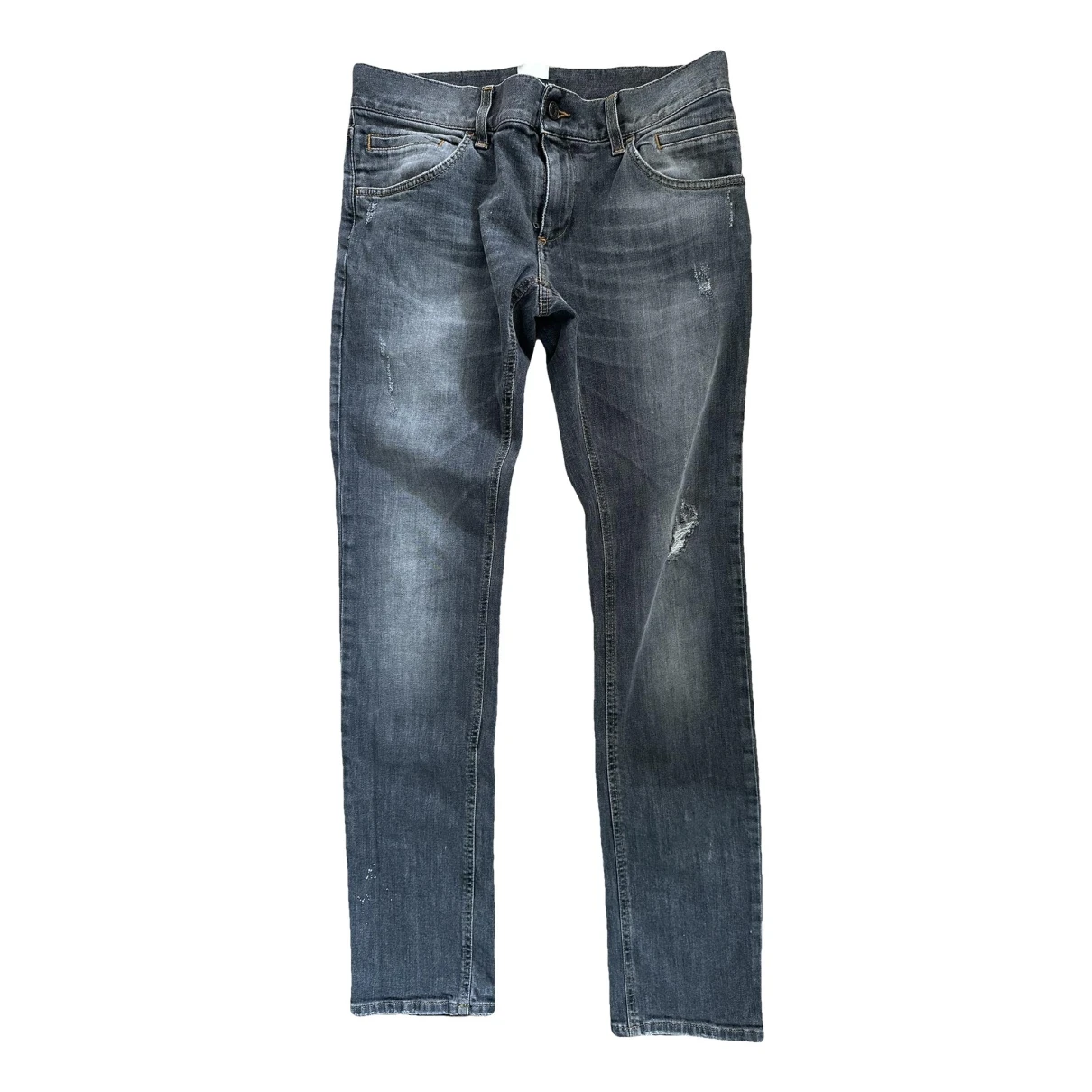 Pre-owned Dolce & Gabbana Straight Jeans In Grey