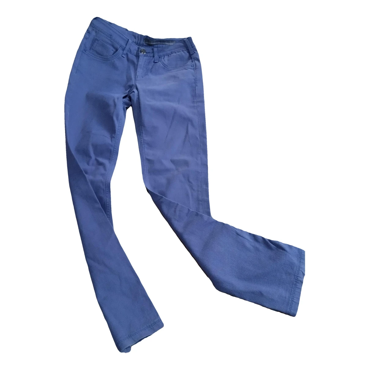 Pre-owned Peuterey Straight Pants In Blue