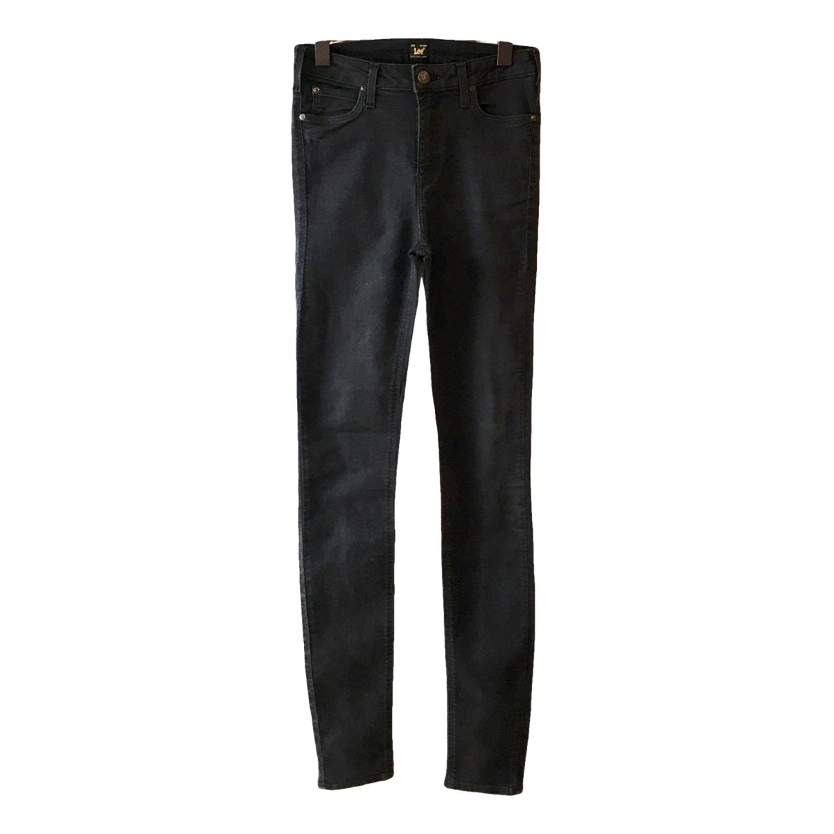 Pre-owned Lee Slim Jeans In Black