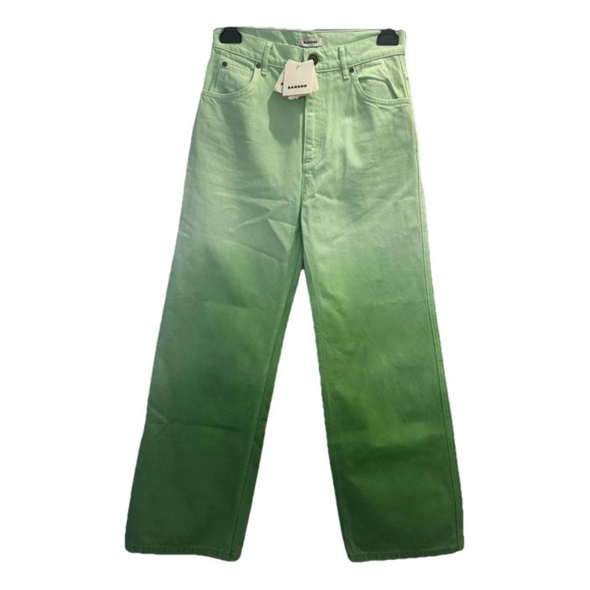 Pre-owned Sandro Jeans In Green