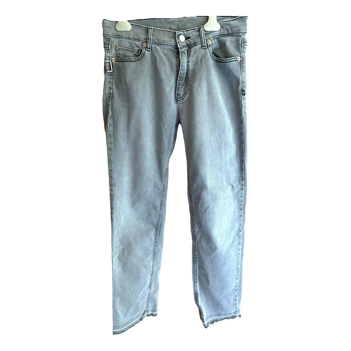 Pre-owned Zadig & Voltaire Straight Jeans In Grey