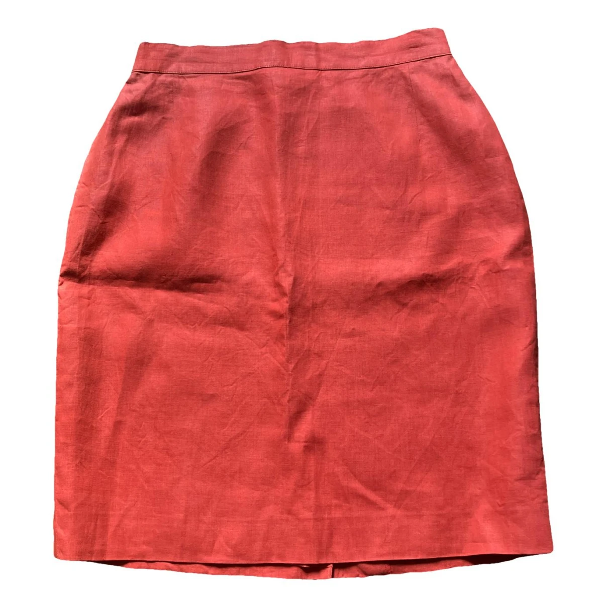Pre-owned Max Mara Linen Mid-length Skirt In Other