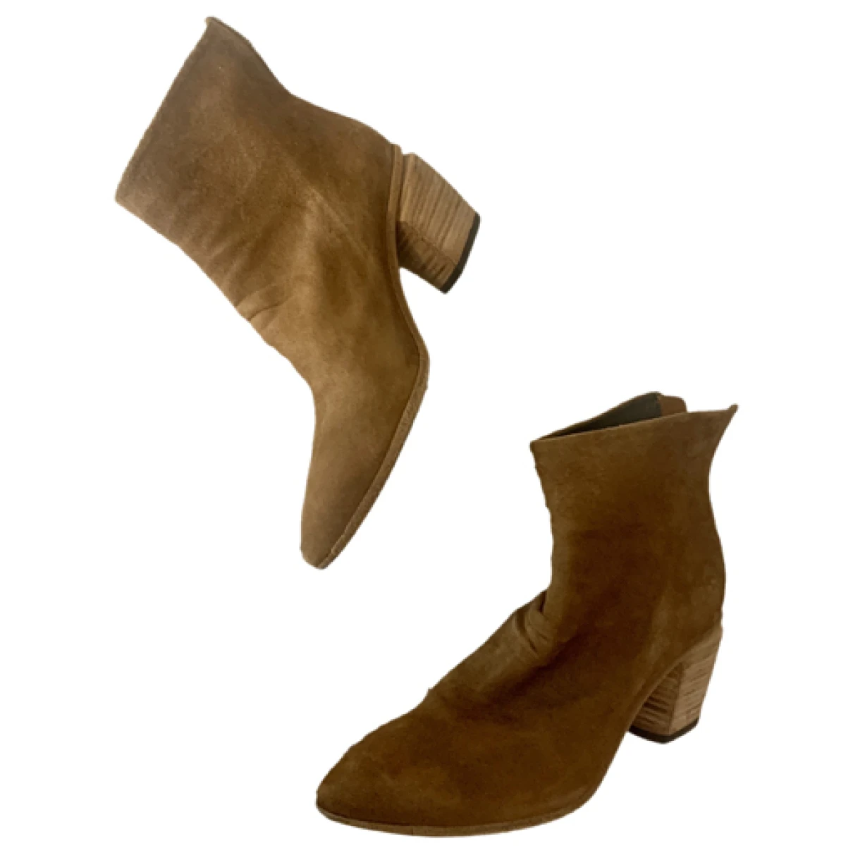 Pre-owned Officine Creative Boots In Camel