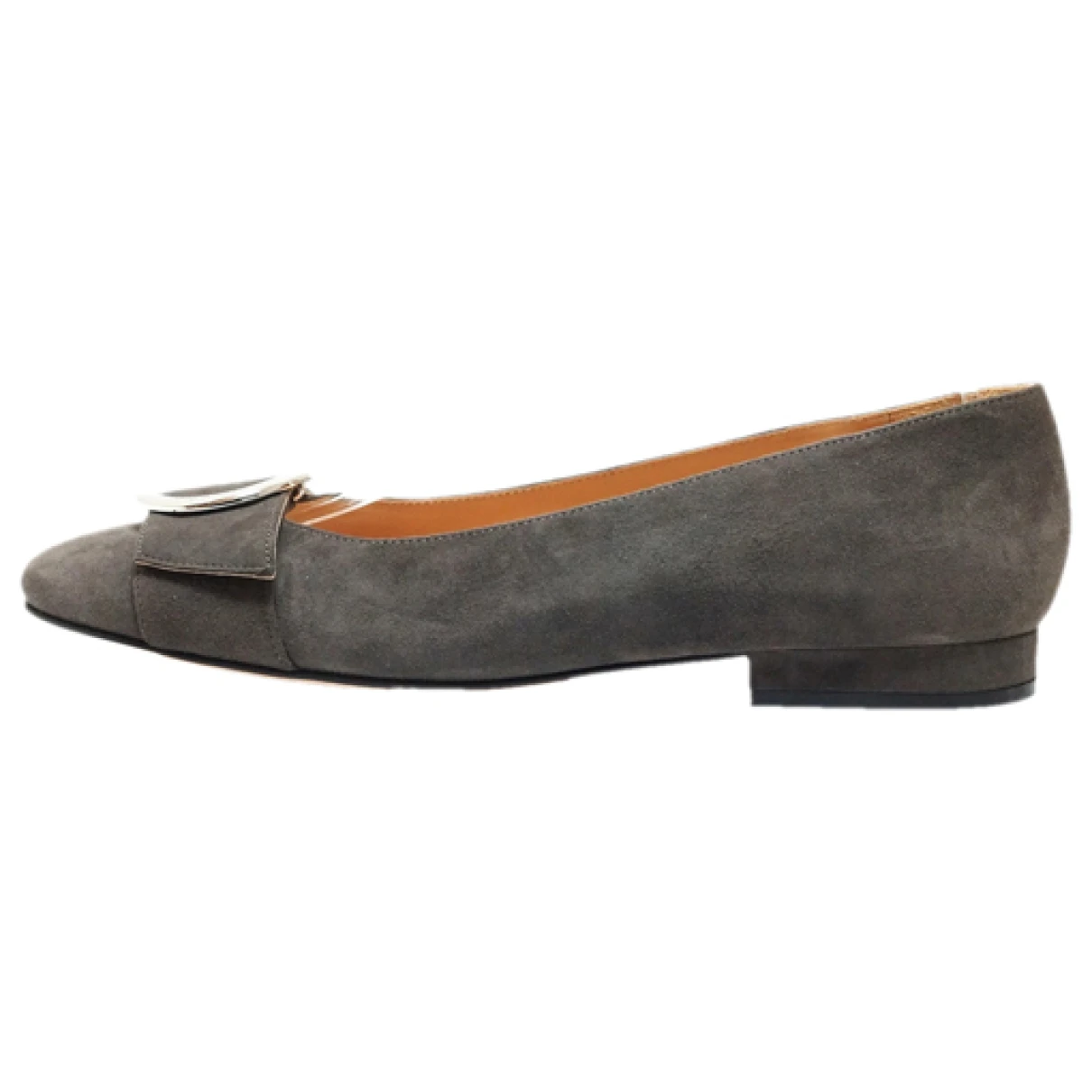 Pre-owned Sergio Rossi Flats In Grey
