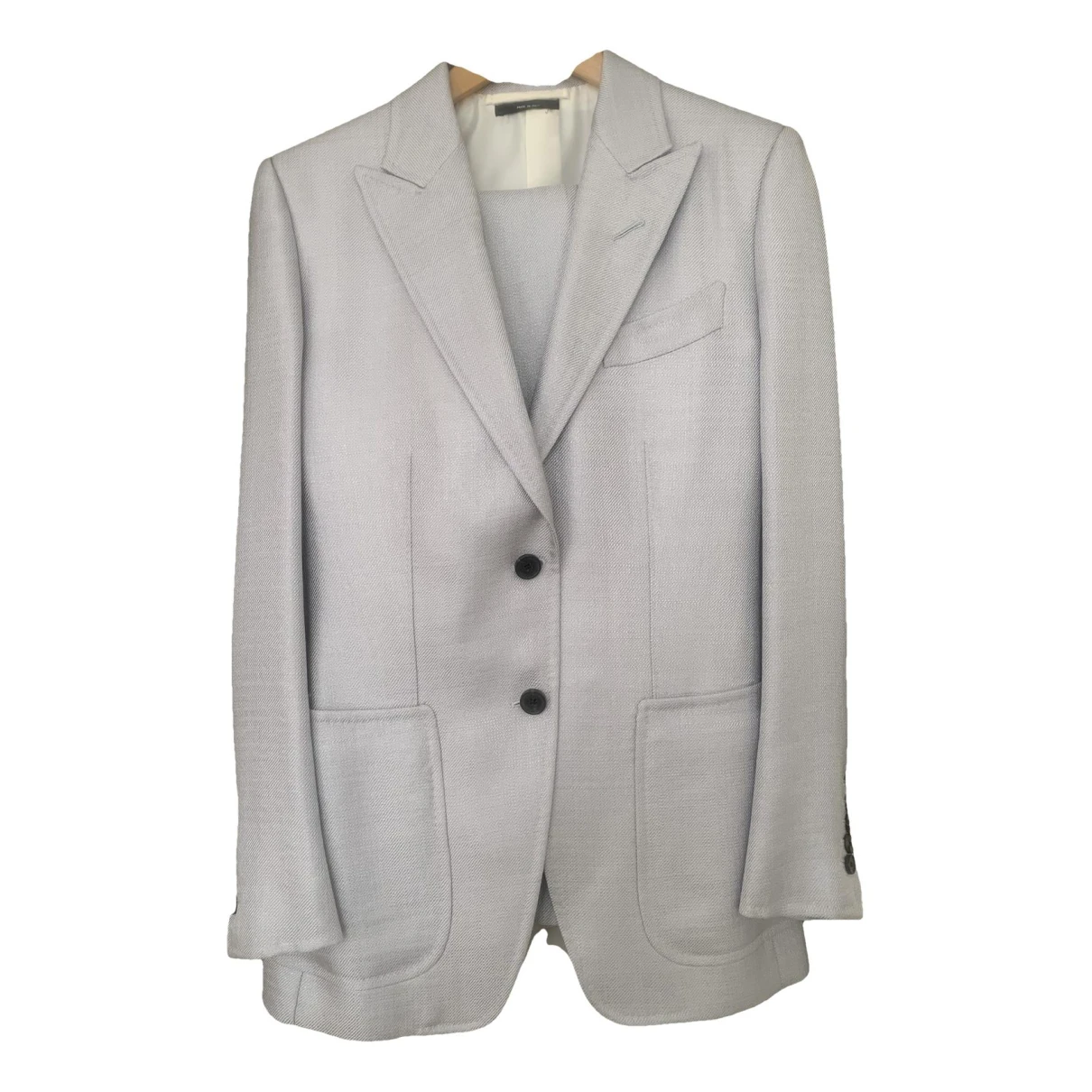 Pre-owned Tom Ford Suit Jacket In Silver