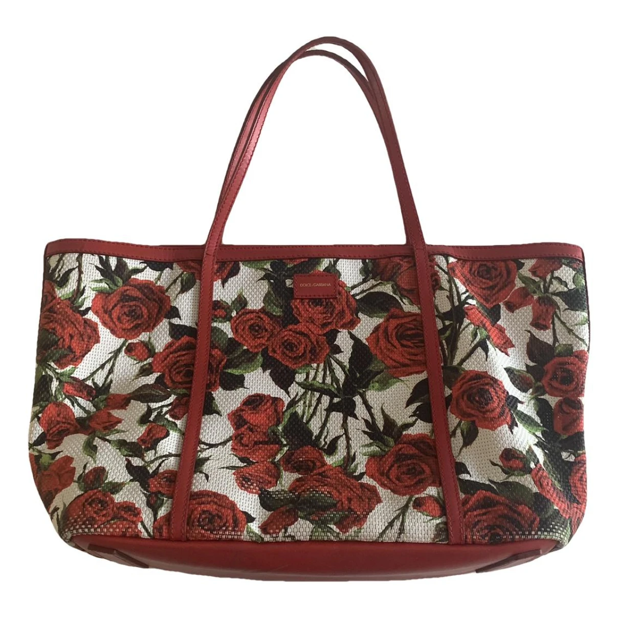 Pre-owned Dolce & Gabbana Cloth Tote In Red