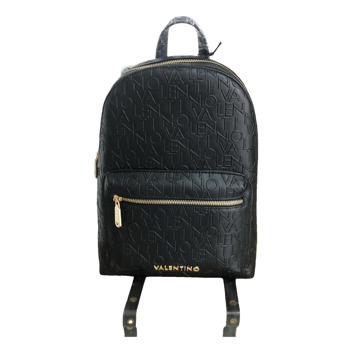 Pre-owned Valentino By Mario Valentino Backpack In Black
