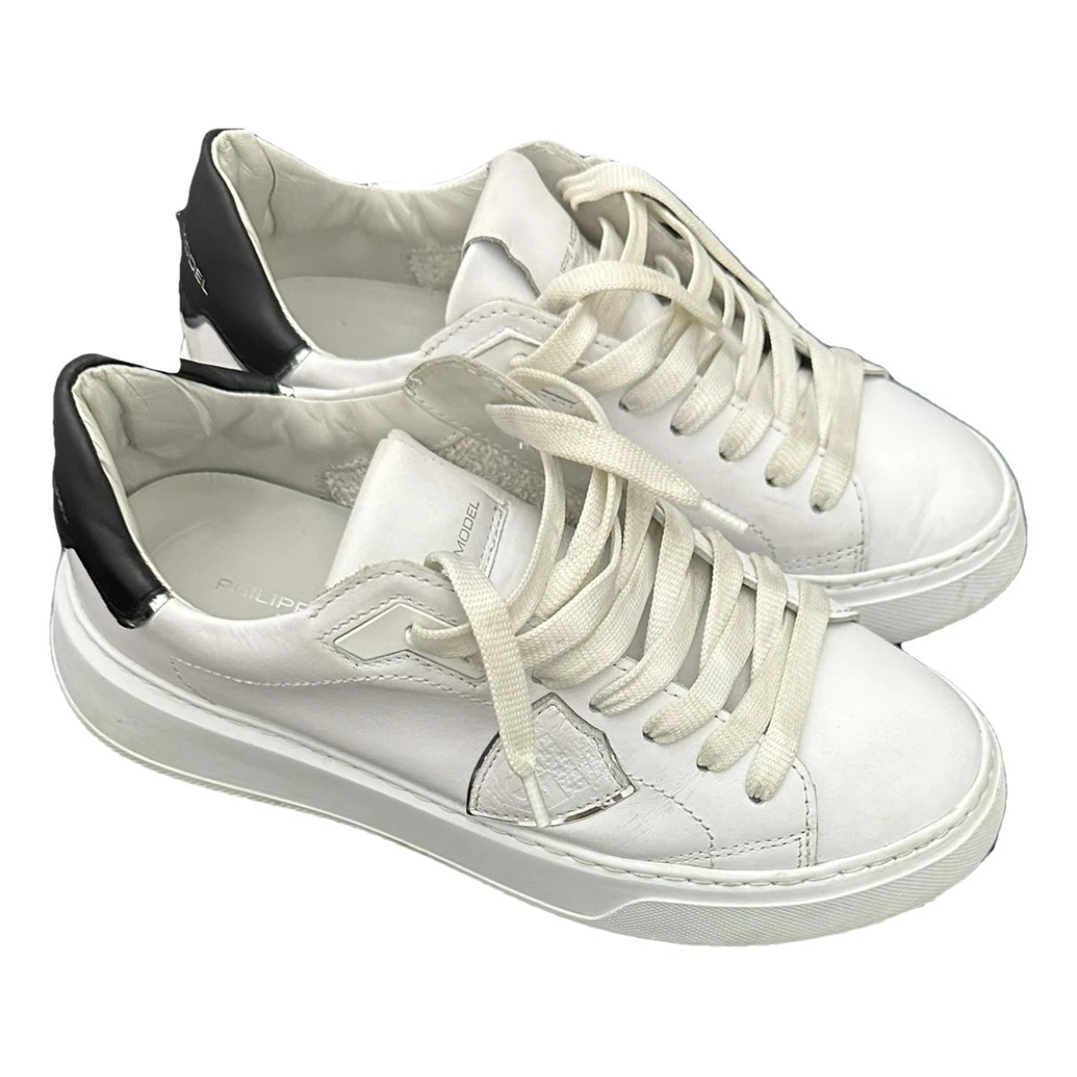 Pre-owned Philippe Model Trainers In White