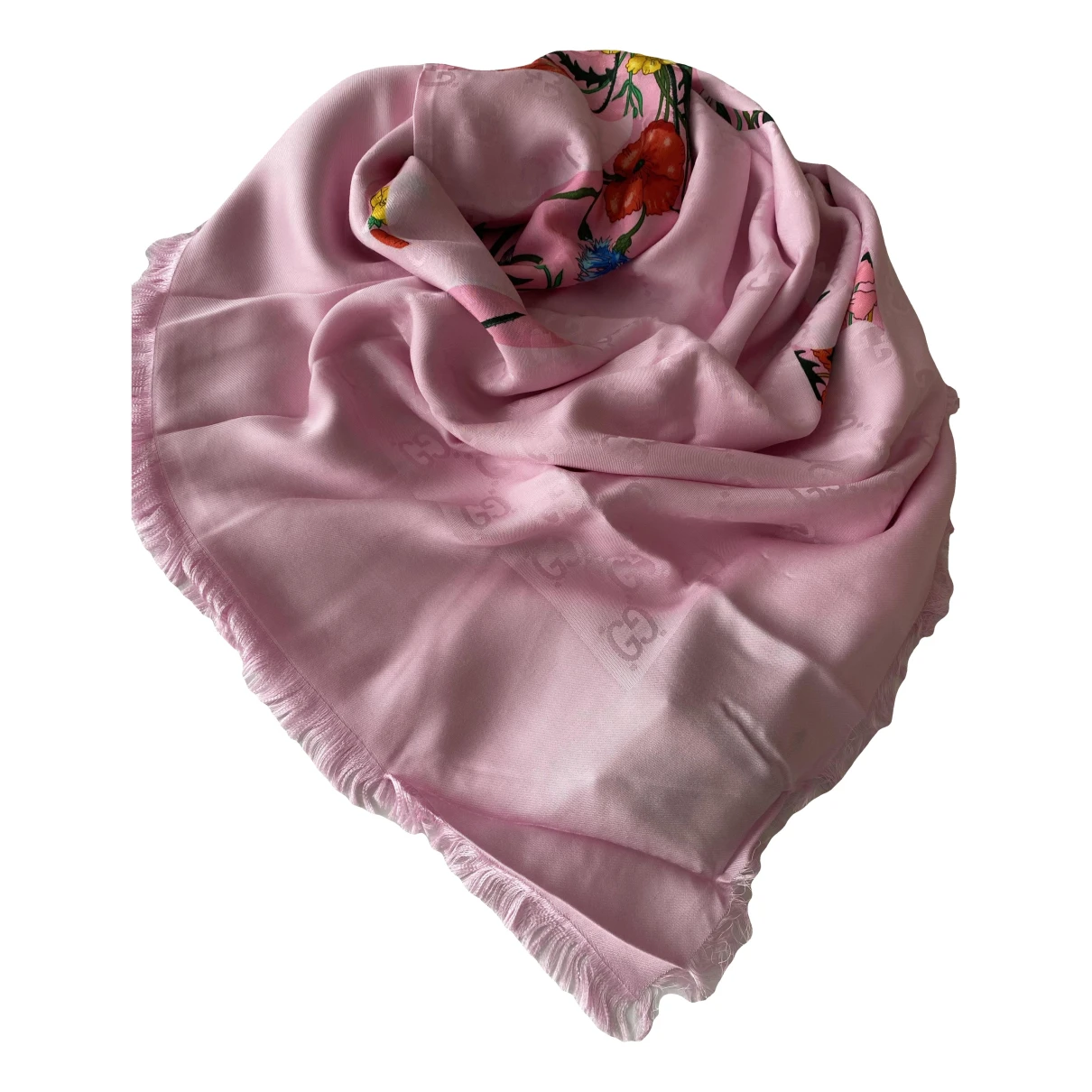 Pre-owned Gucci Stole In Pink