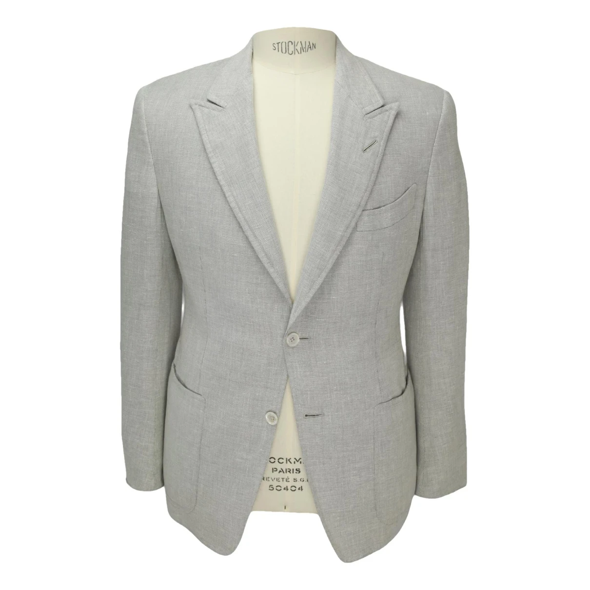 Pre-owned Tom Ford Linen Jacket In Grey