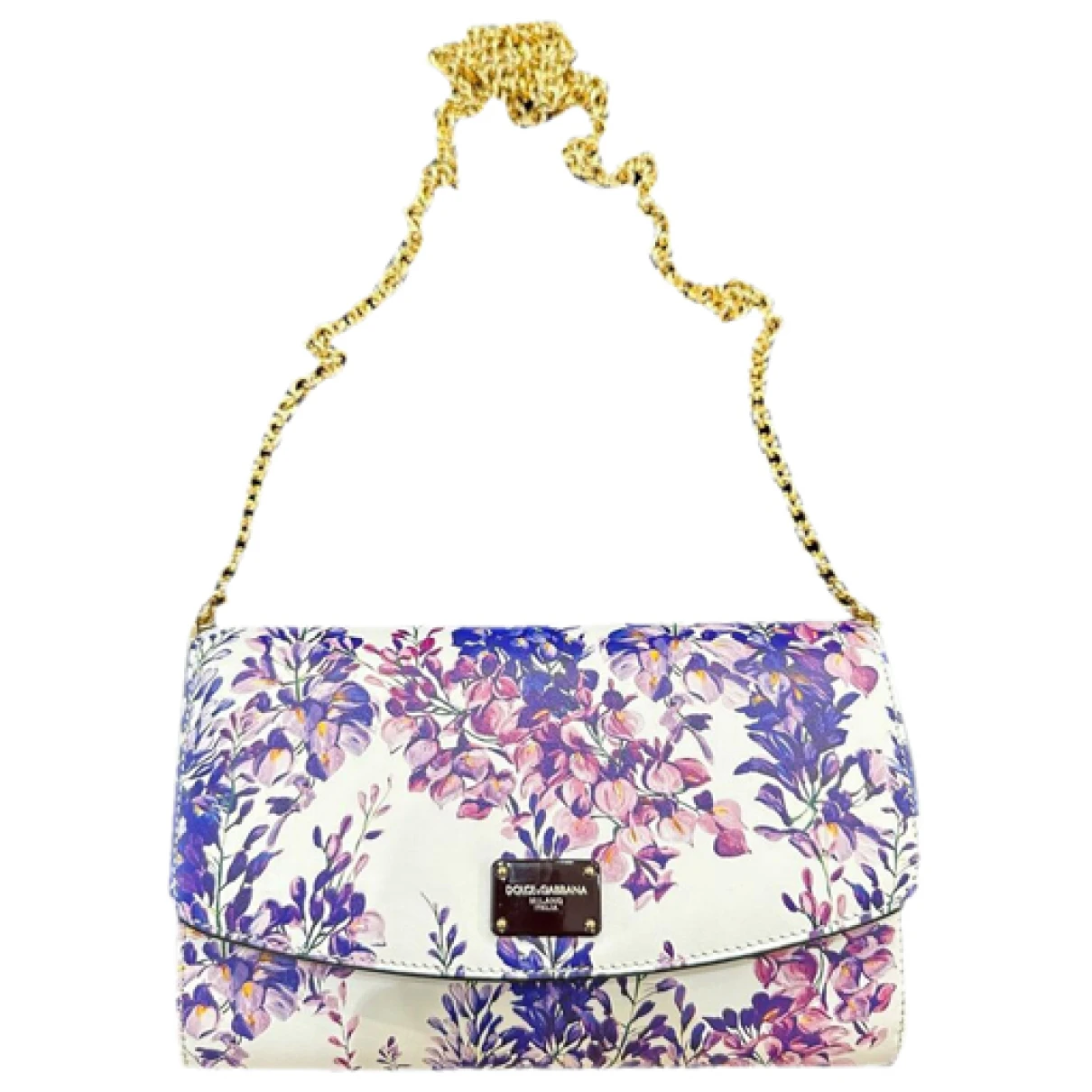 Pre-owned Dolce & Gabbana Sicily Leather Handbag In Multicolour
