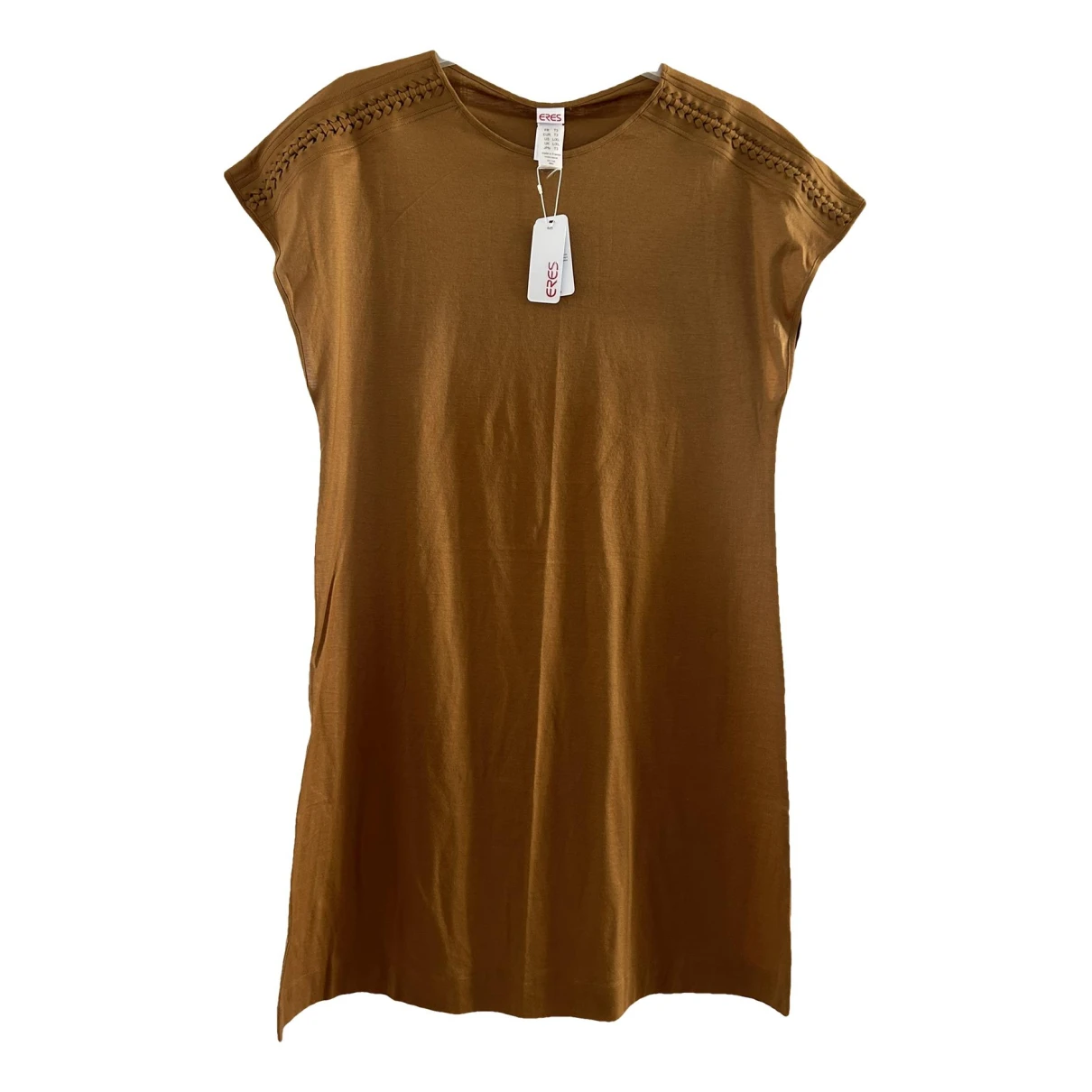 Pre-owned Eres Mid-length Dress In Camel
