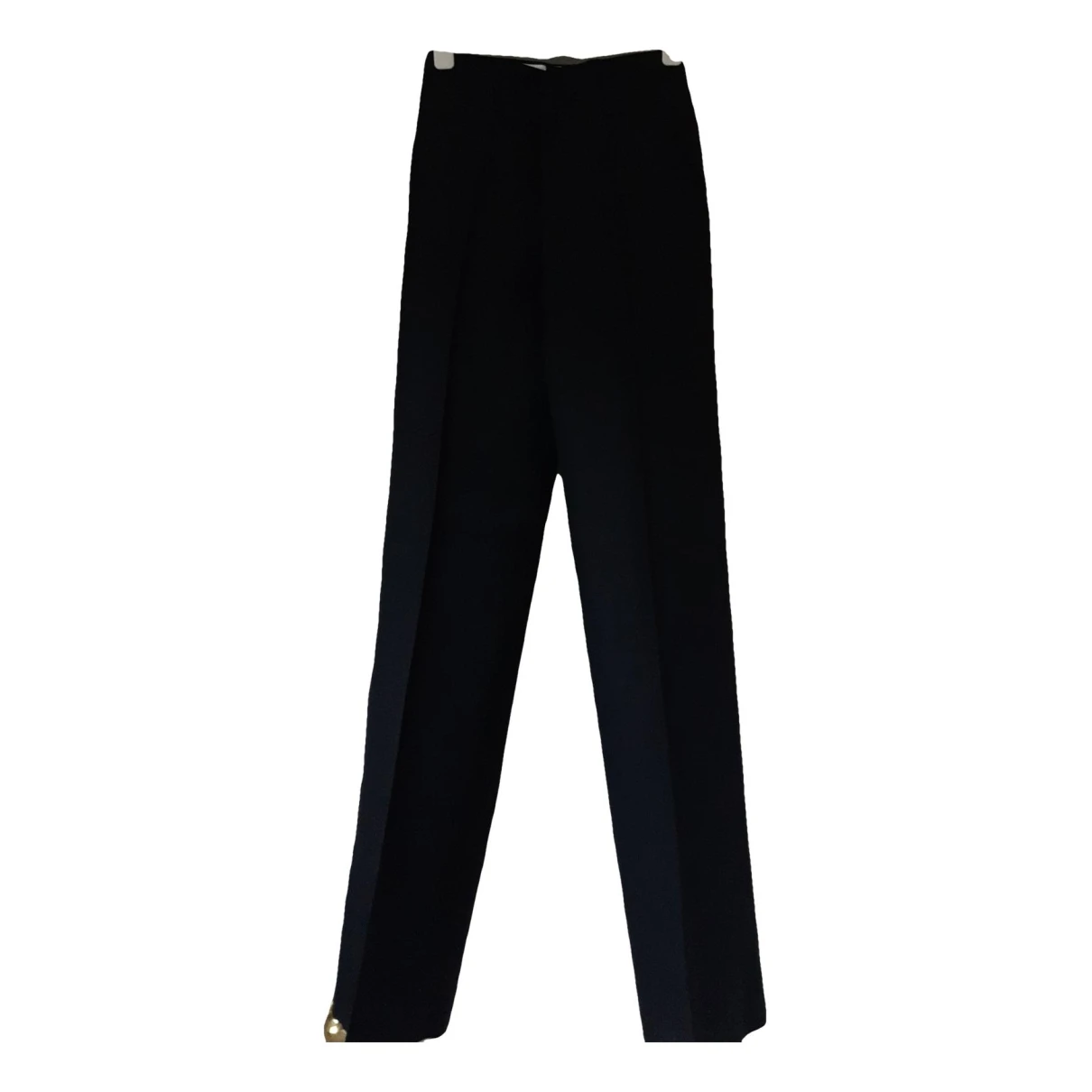 Pre-owned Margaret Howell Linen Straight Pants In Black