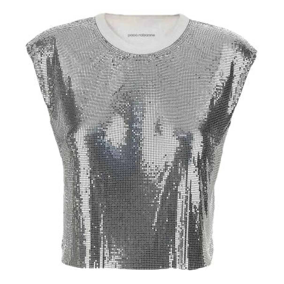 Pre-owned Rabanne T-shirt In Silver