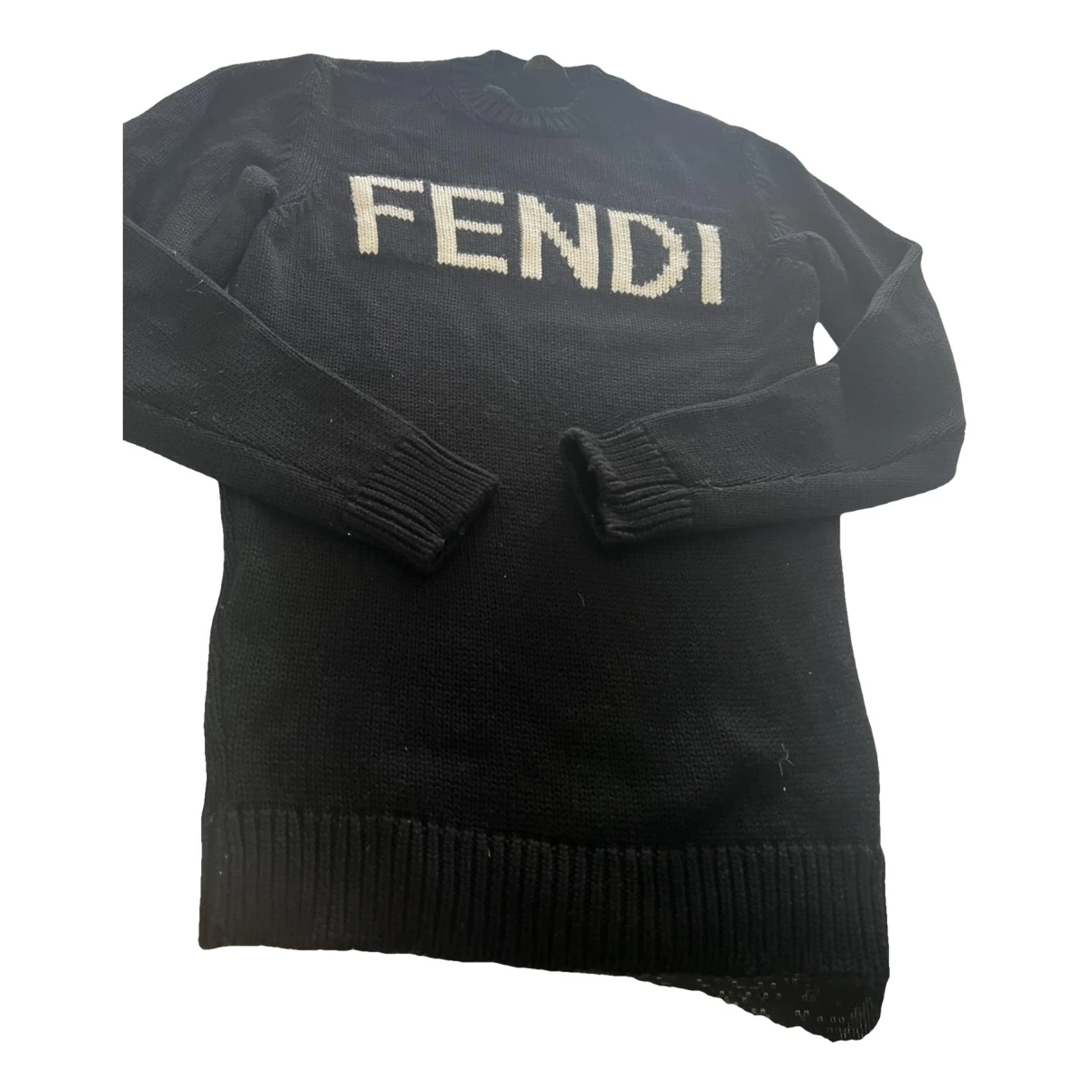 Pre-owned Fendi Wool Pull In Black