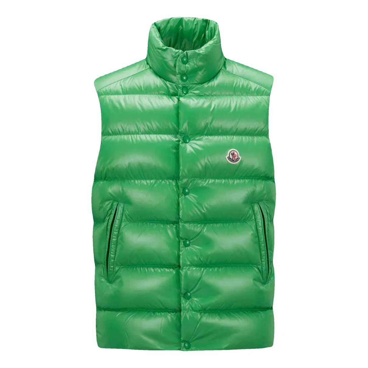 Pre-owned Moncler Sleeveless Vest In Green