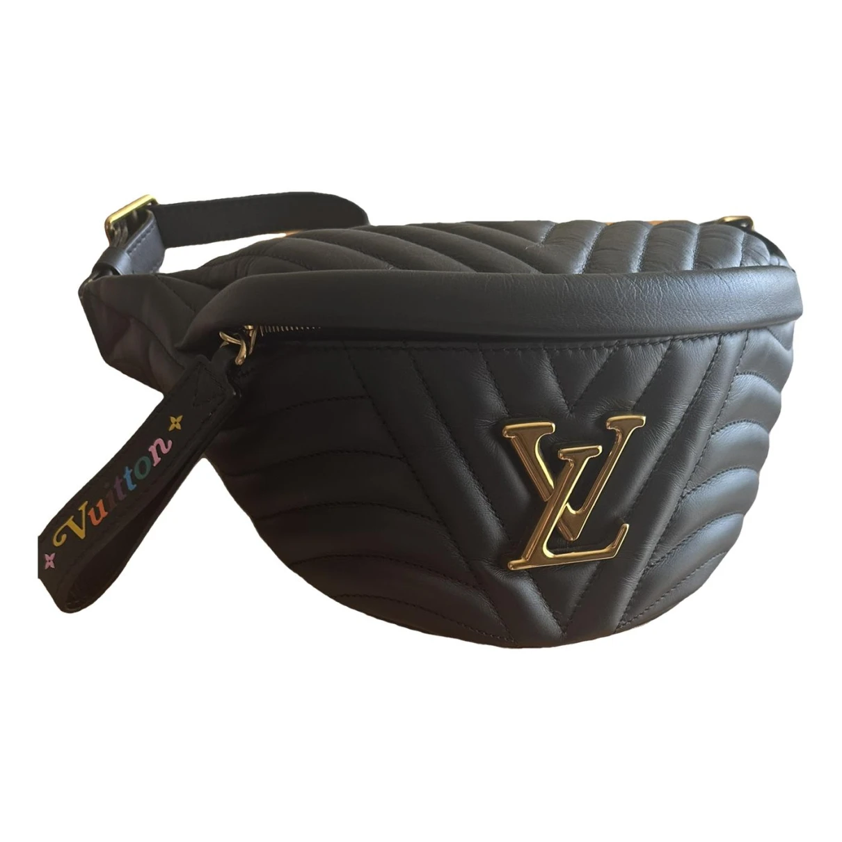 Pre-owned Louis Vuitton Bum Bag / Sac Ceinture Leather Crossbody Bag In Black