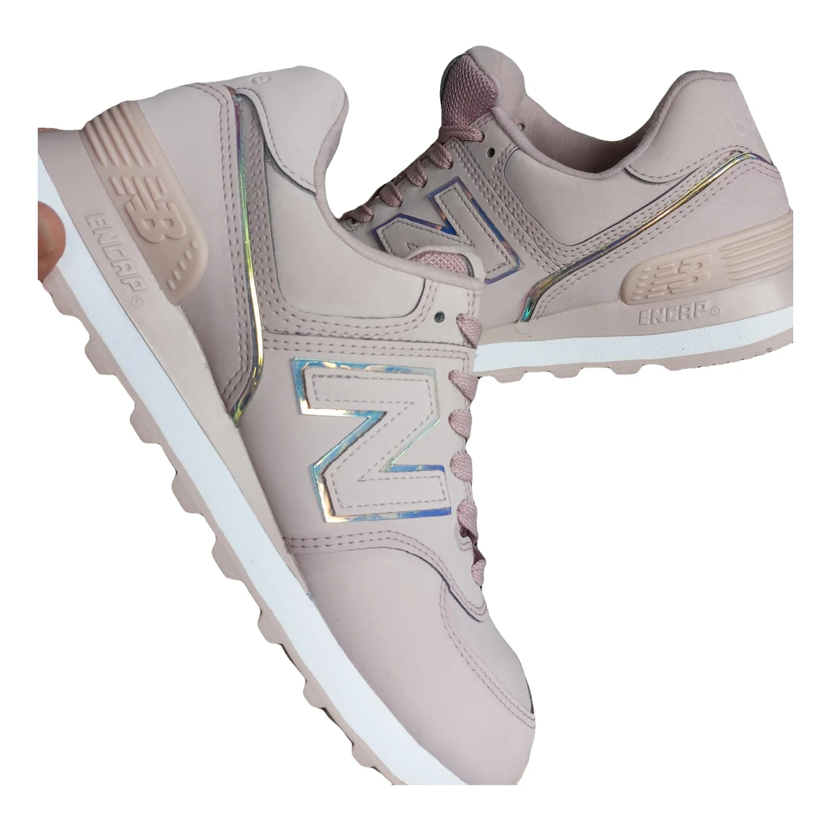 Pre-owned New Balance 574 Trainers In Pink