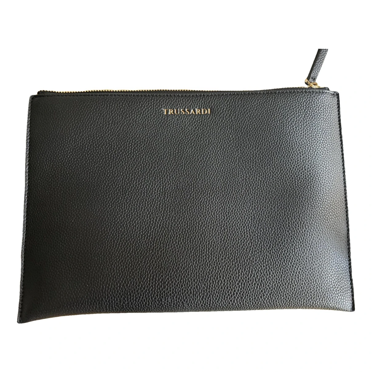 Pre-owned Trussardi Leather Small Bag In Black