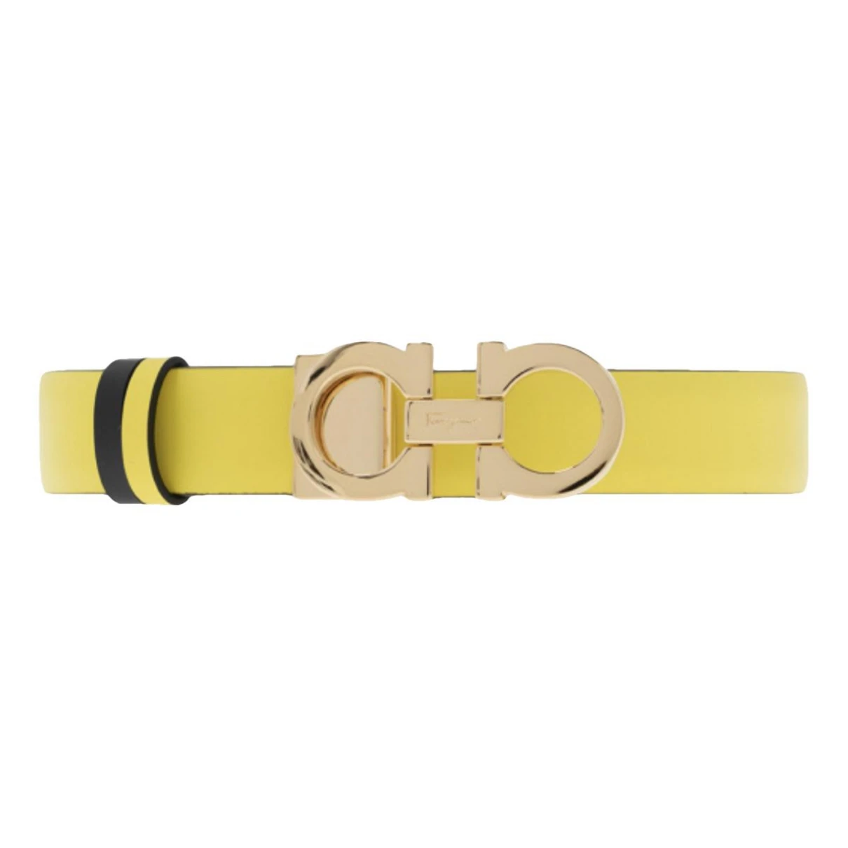 Pre-owned Ferragamo Leather Belt In Yellow