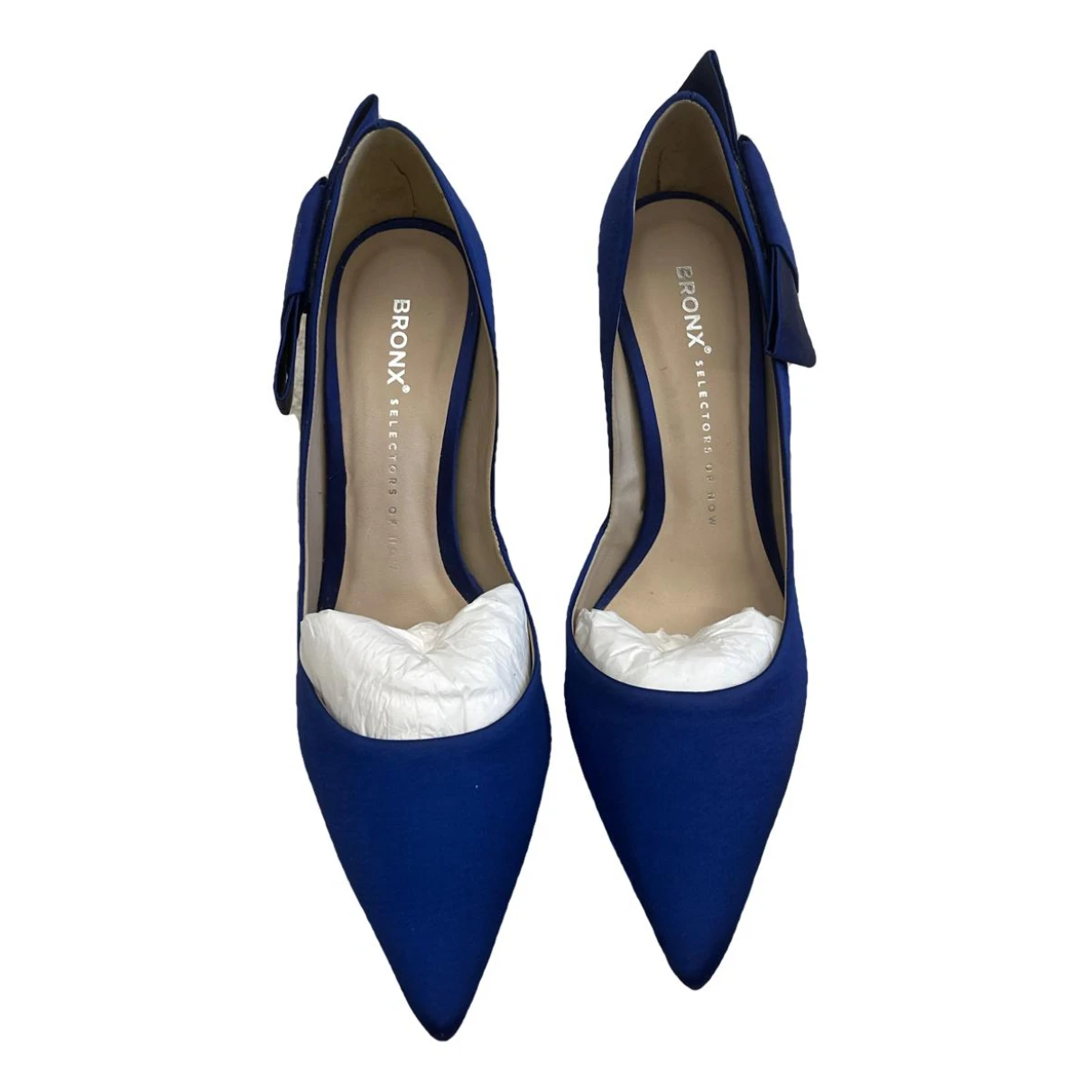 Pre-owned Bronx Cloth Heels In Blue