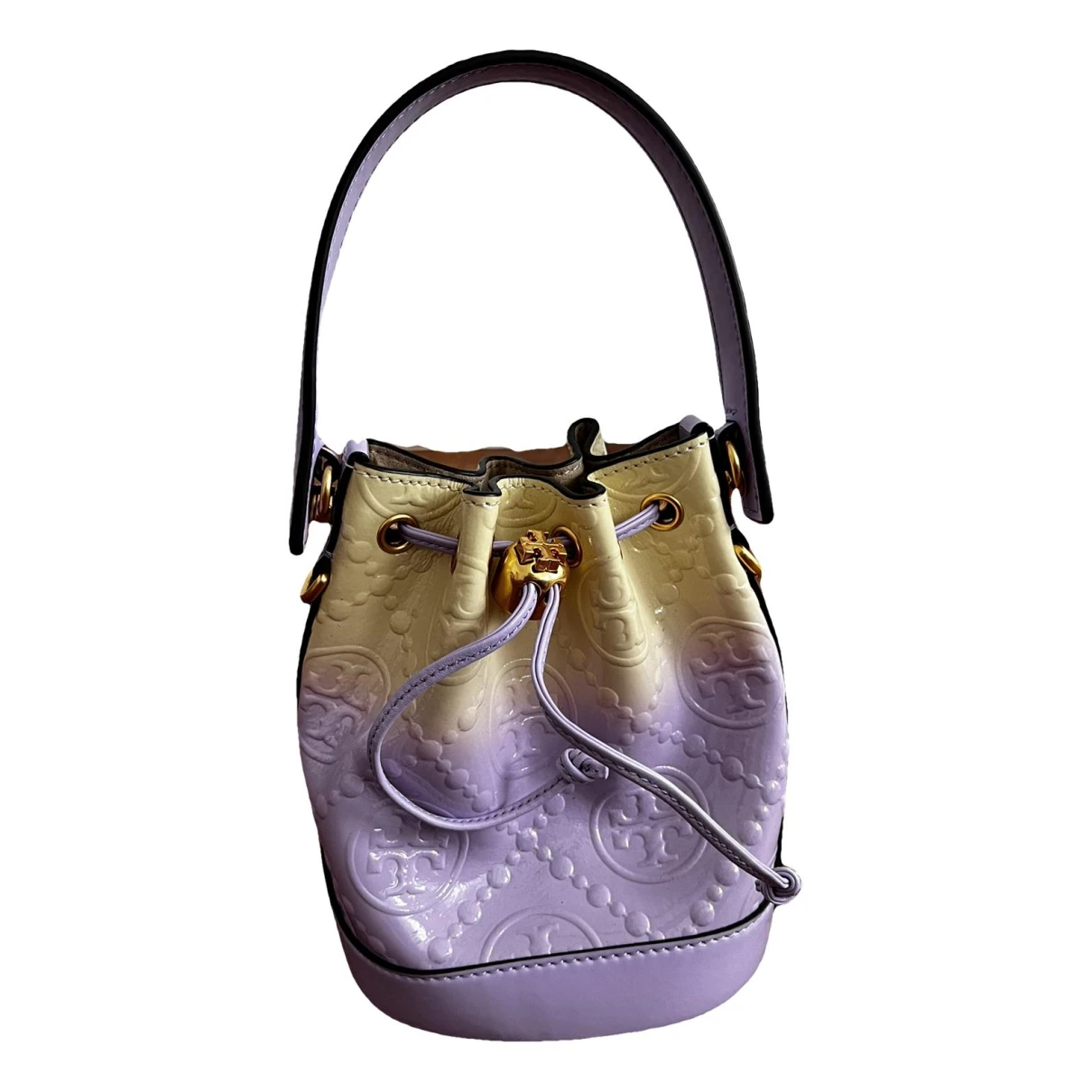 Pre-owned Tory Burch Patent Leather Bag In Purple