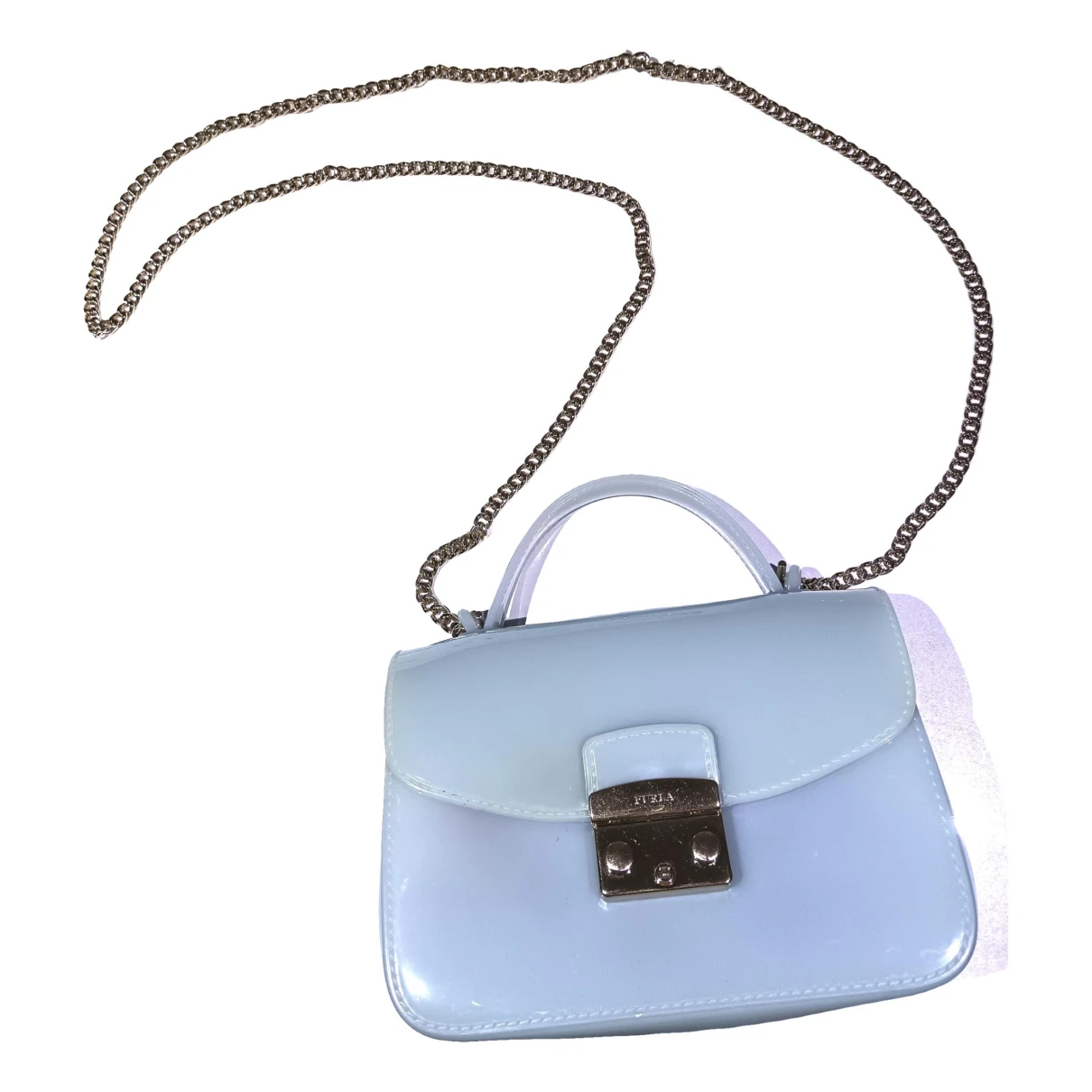 Pre-owned Furla Candy Bag Handbag In Blue