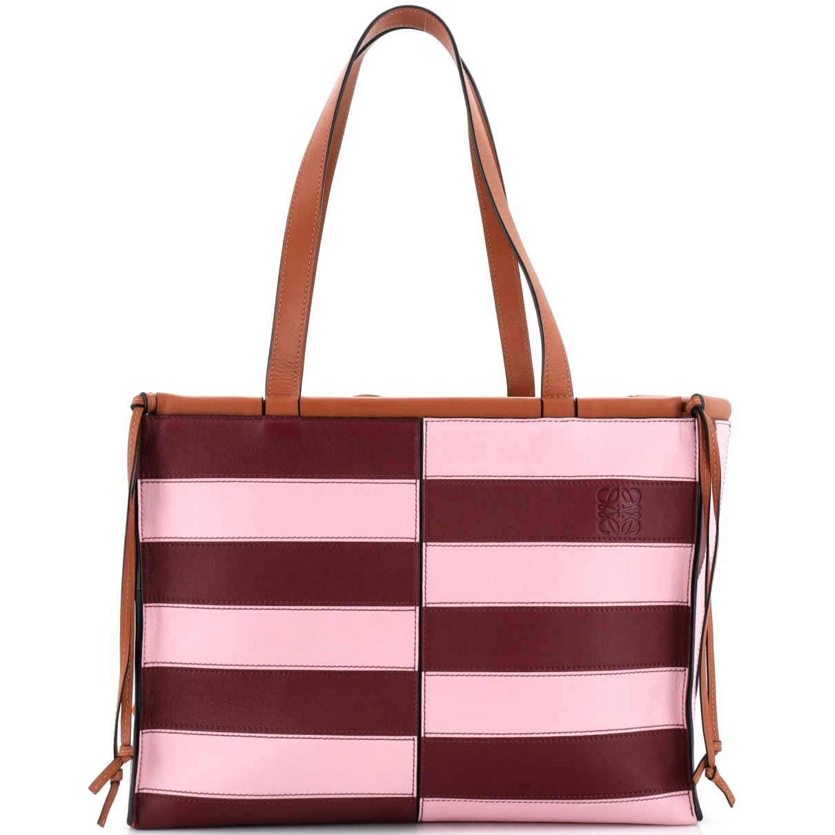 Pre-owned Loewe Leather Tote In Pink