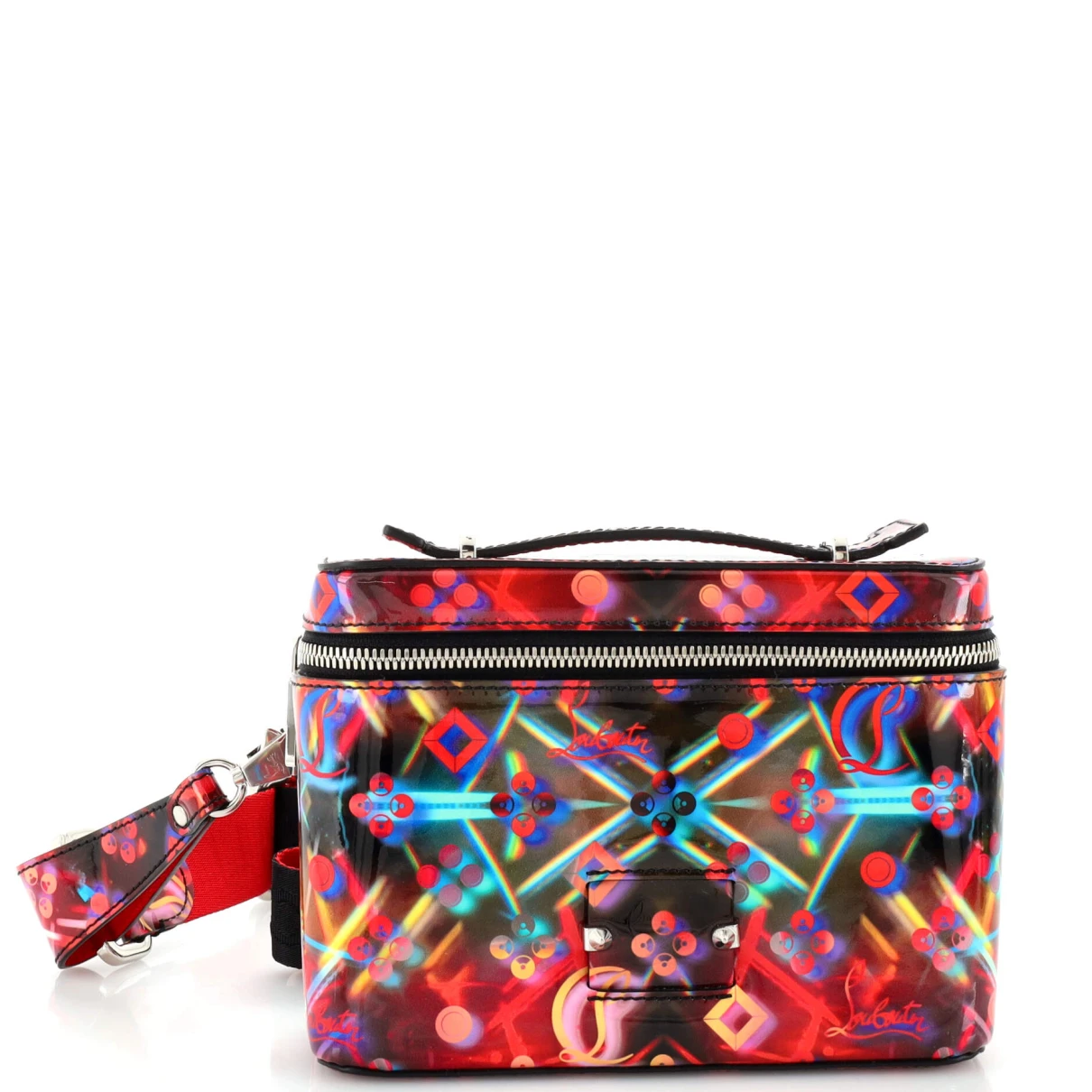 Pre-owned Christian Louboutin Leather Crossbody Bag In Multicolour
