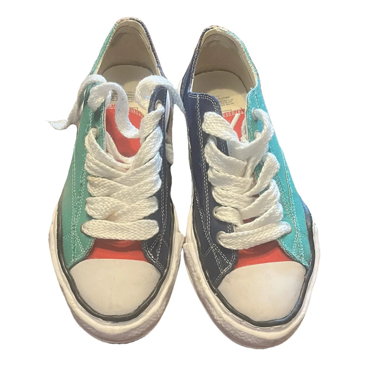 Pre-owned Miharayasuhiro Cloth Low Trainers In Multicolour