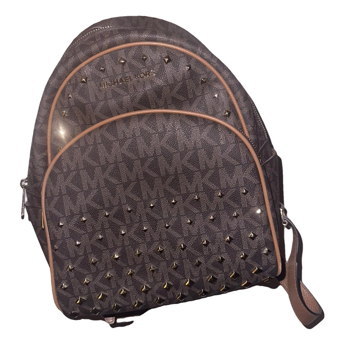 Pre-owned Michael Kors Leather Backpack In Brown