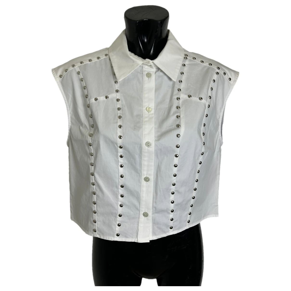 Pre-owned Gaelle Paris Blouse In White