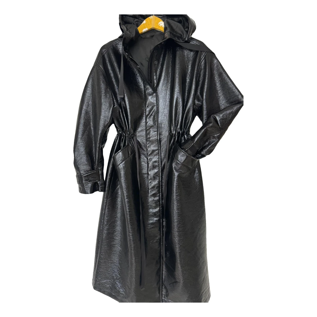 Pre-owned Allsaints Coat In Black