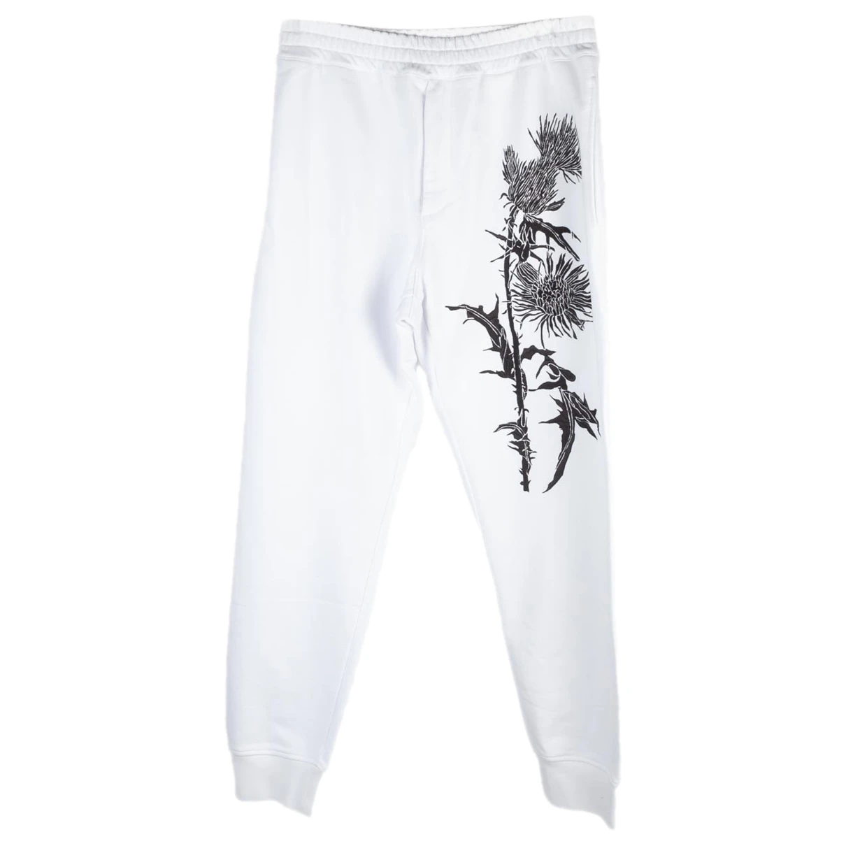 Pre-owned Alexander Mcqueen Trousers In White