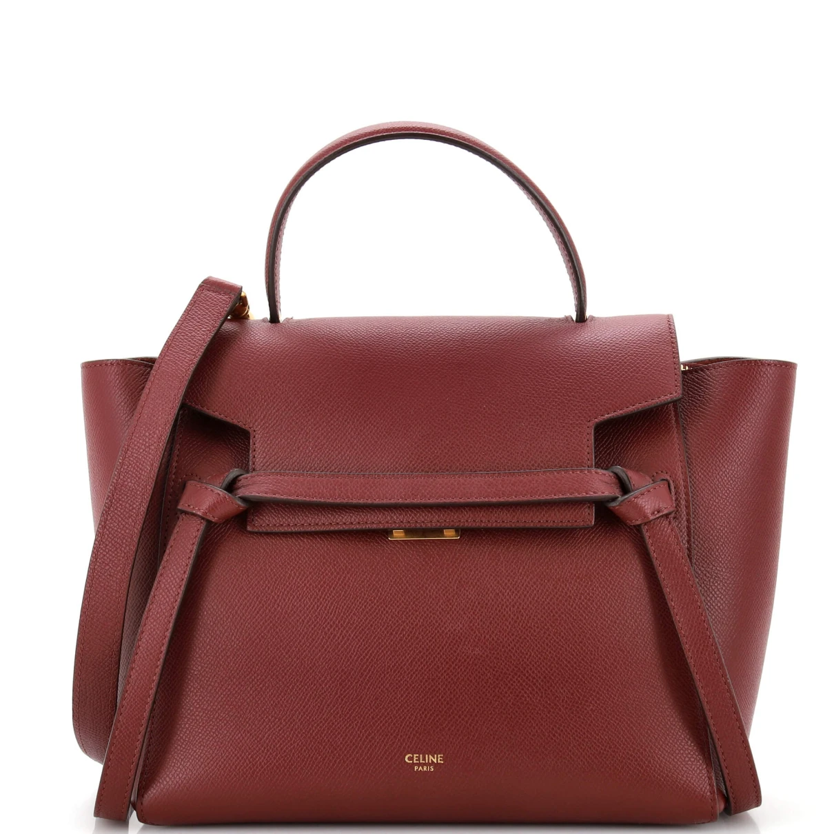 Pre-owned Celine Leather Handbag In Red