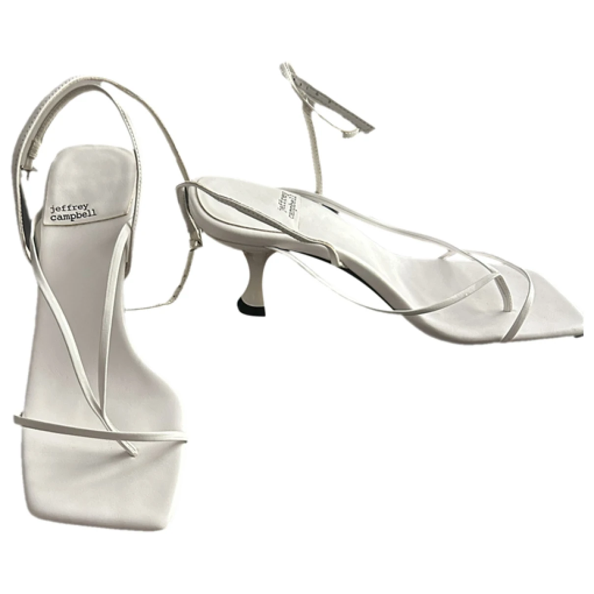Pre-owned Jeffrey Campbell Leather Sandal In White