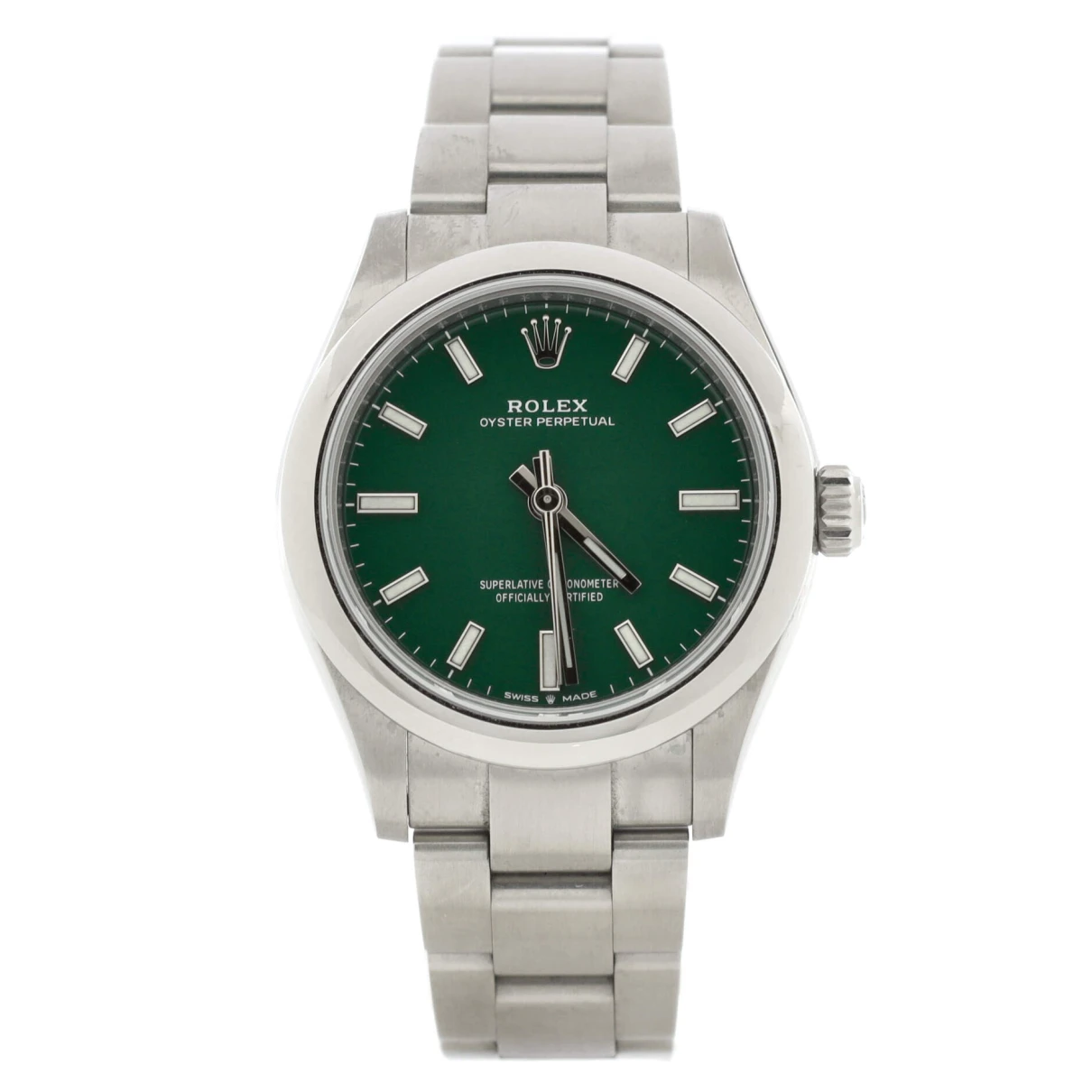 Pre-owned Rolex Watch In Green