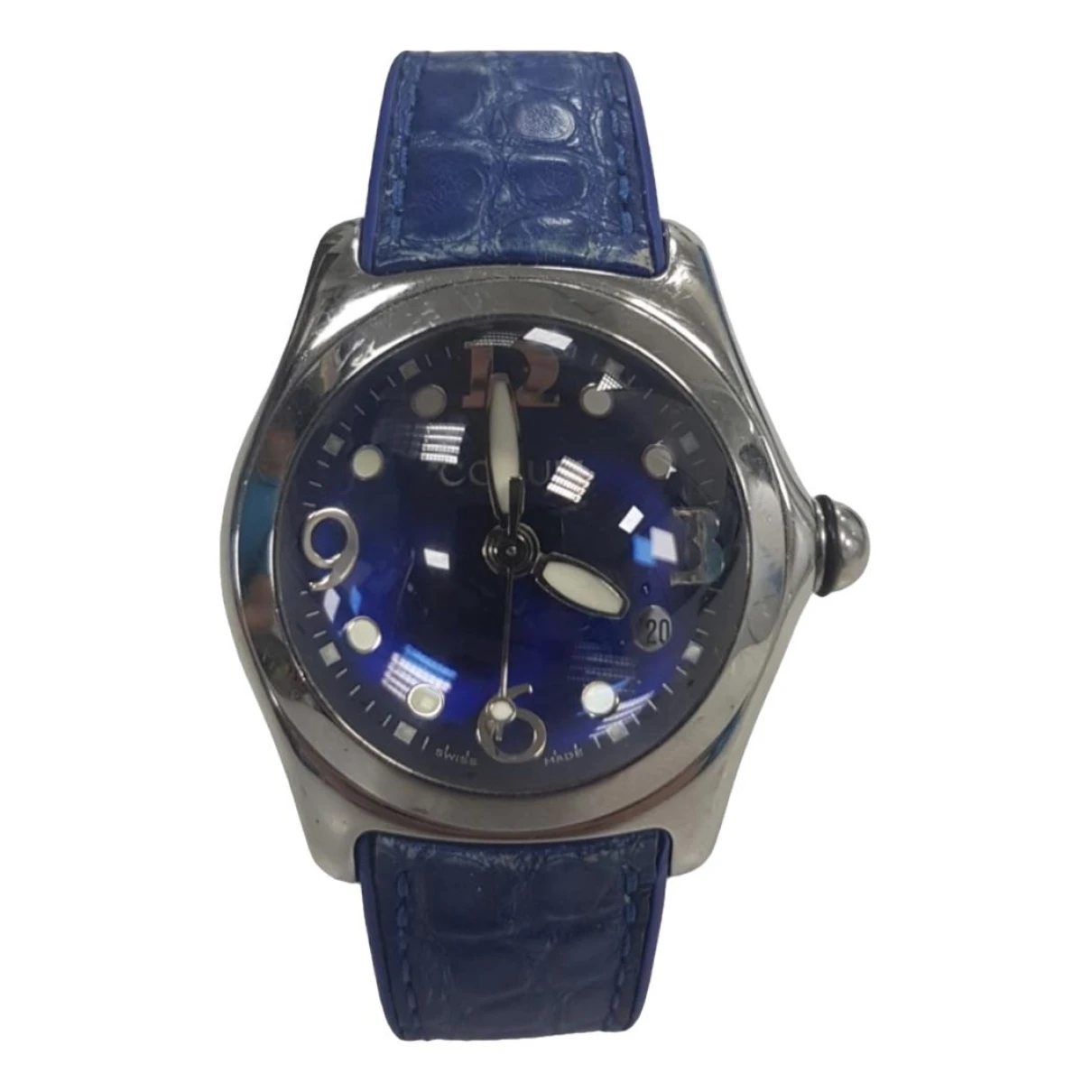 Pre-owned Corum Bubble Watch In Blue