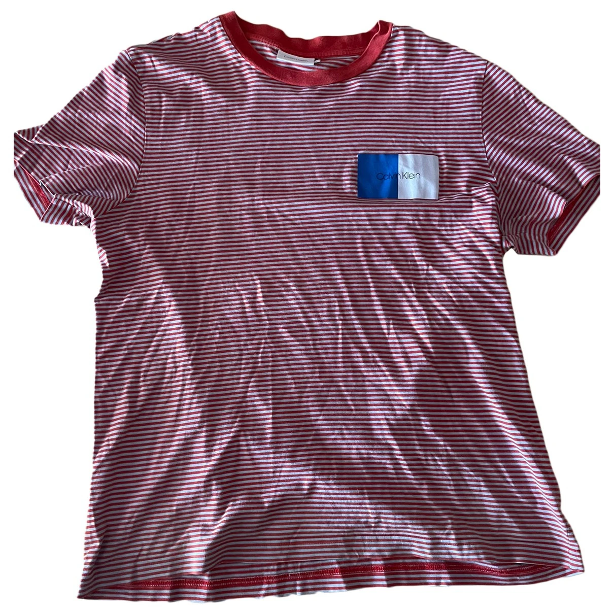 Pre-owned Calvin Klein T-shirt In Red