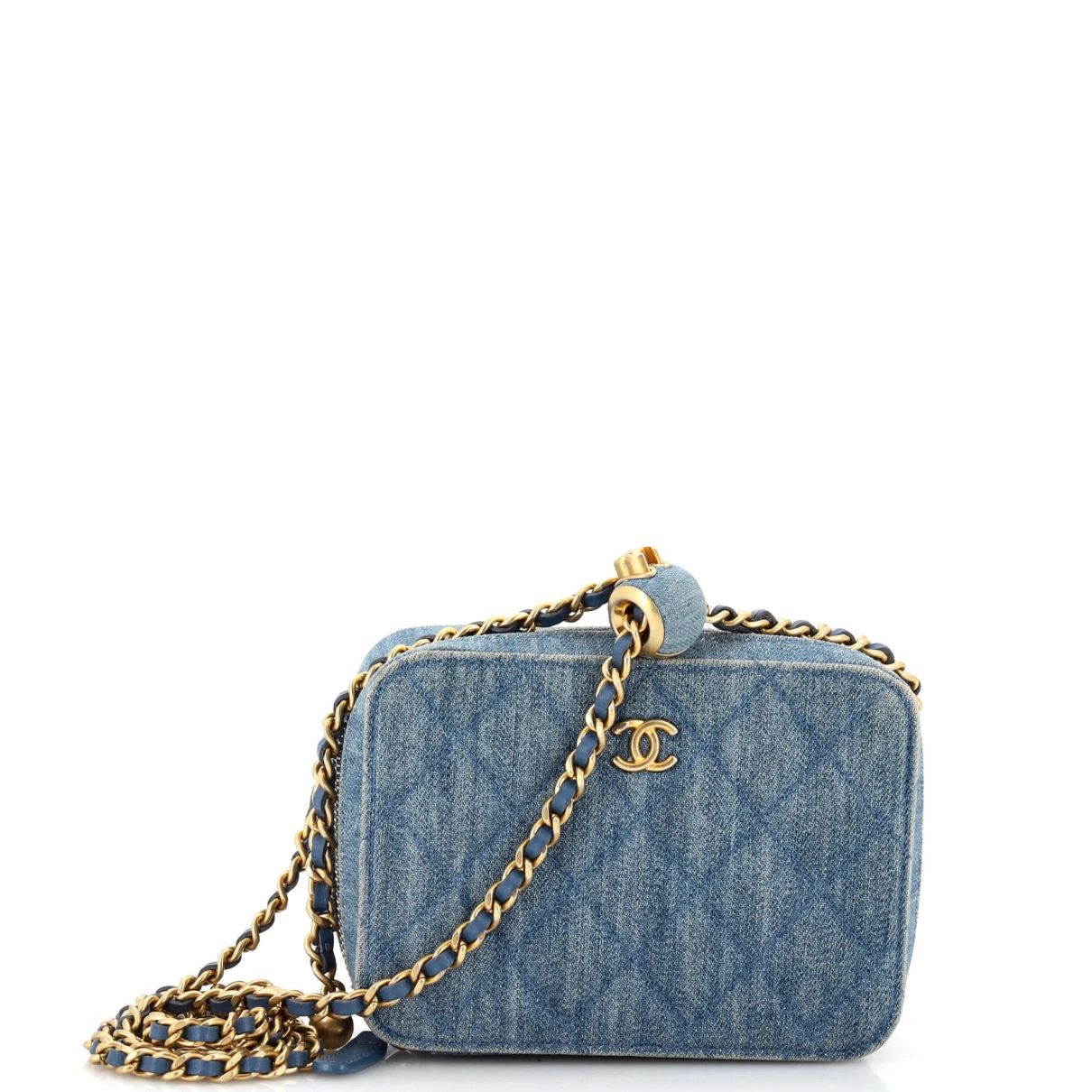 Pre-owned Chanel Clutch Bag In Blue
