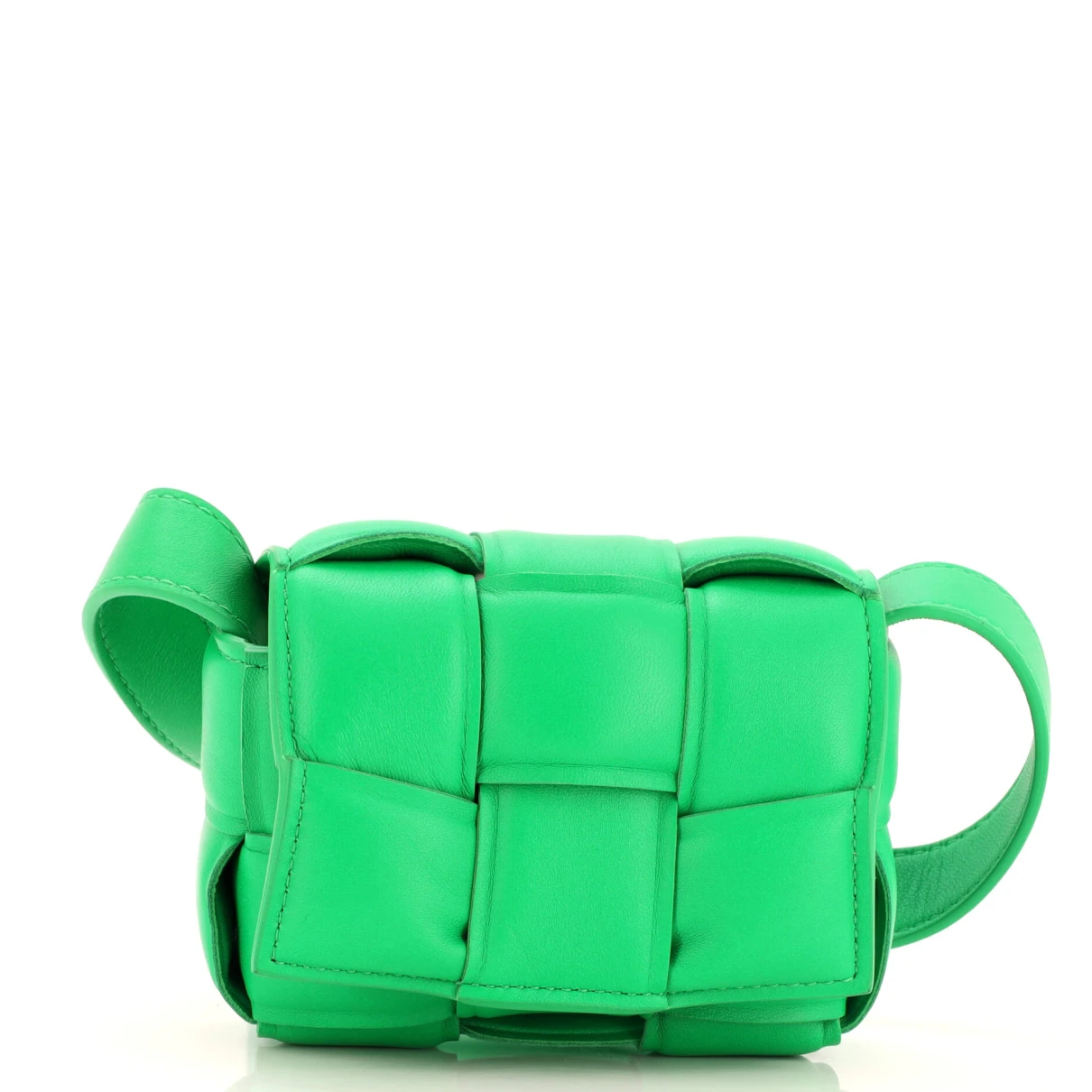 Pre-owned Bottega Veneta Leather Crossbody Bag In Green