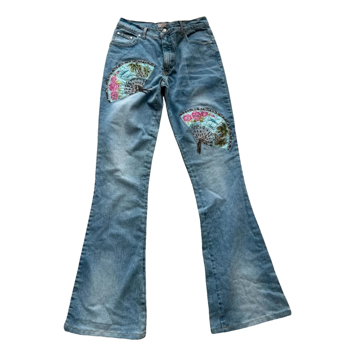 Pre-owned Blumarine Trousers In Blue