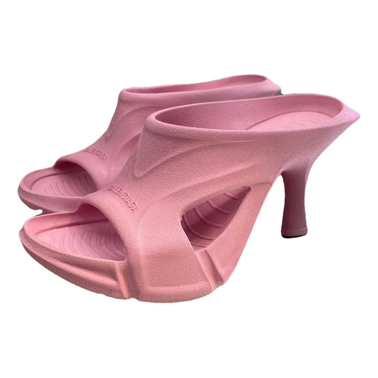 Pre-owned Balenciaga Mules In Pink
