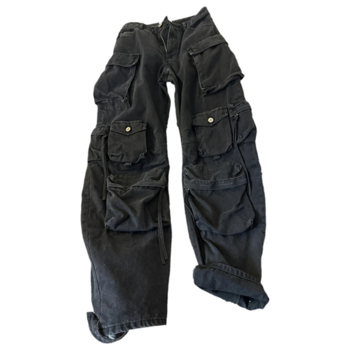 Pre-owned Attico Jeans In Black