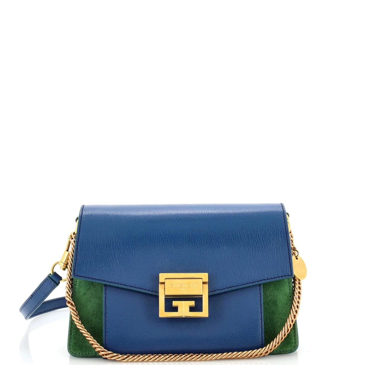 Pre-owned Givenchy Leather Handbag In Blue