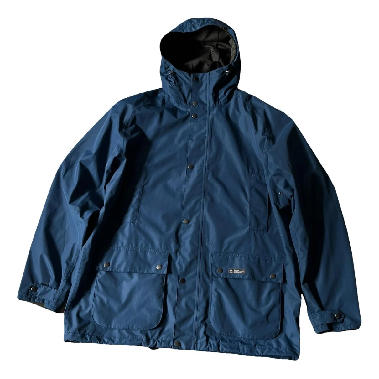 Pre-owned Barbour Coat In Blue