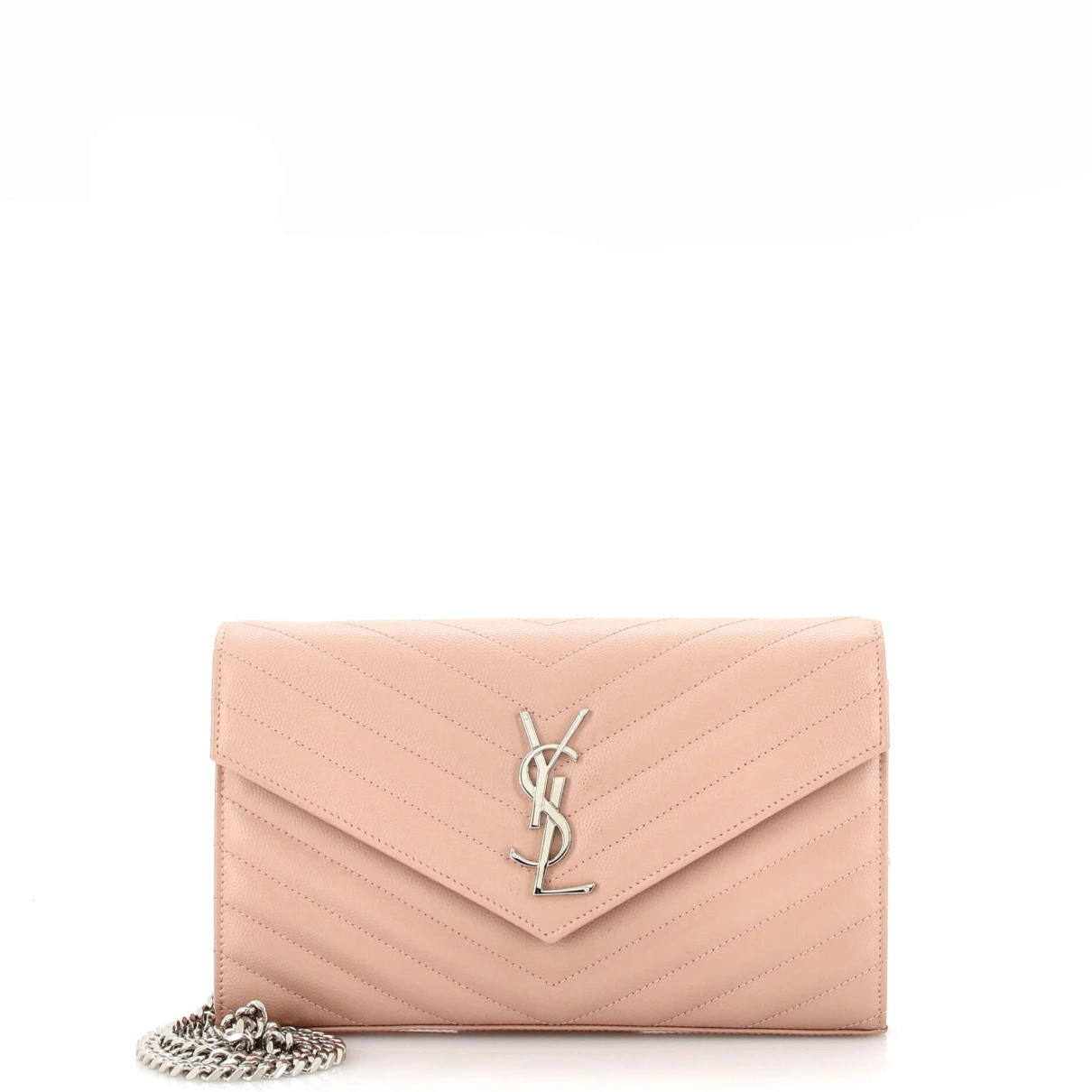 Pre-owned Saint Laurent Leather Crossbody Bag In Pink