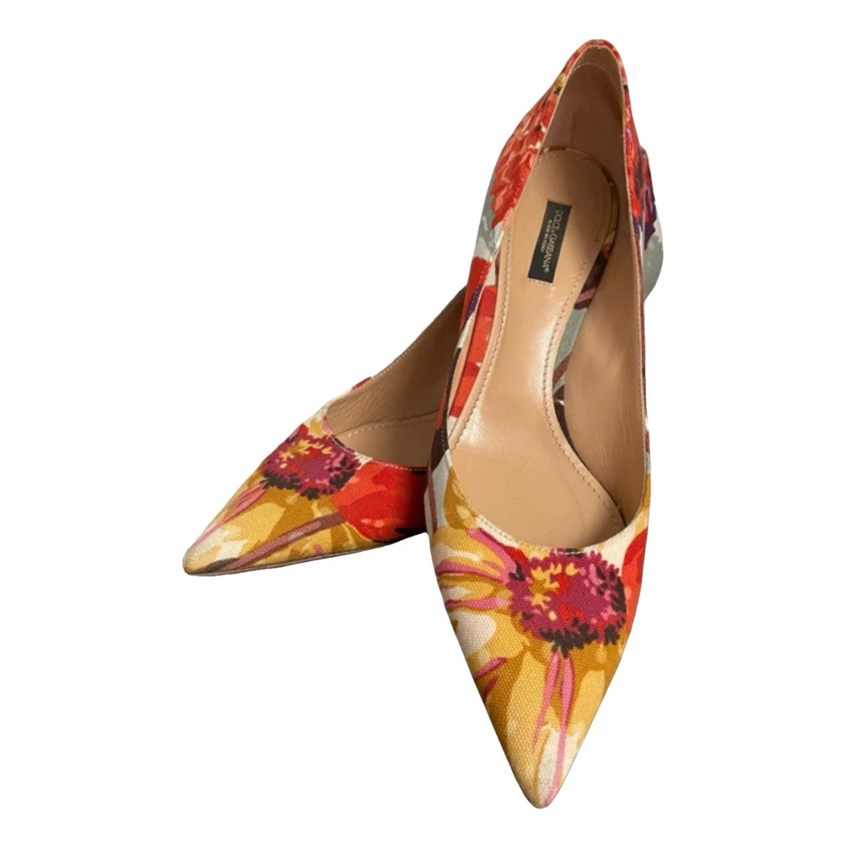 Pre-owned Dolce & Gabbana Cloth Heels In Multicolour